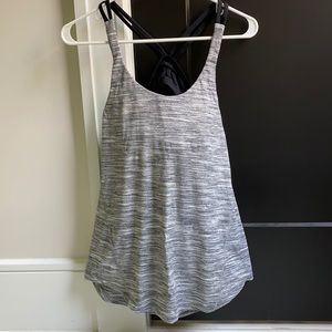 Lululemon Wild Tank Open Back with Built-In Bra